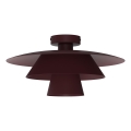 Stropna svetilka PLATO 1xE27/15W/230V, Ø 32 cm, bordo