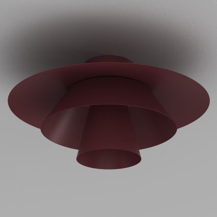 Stropna svetilka PLATO 1xE27/15W/230V, Ø 32 cm, bordo