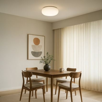 Stropna svetilka PULSO, 3xE27/15W/230V, premer 42 cm, bela