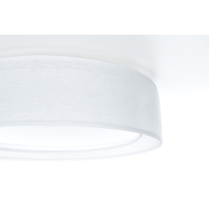 Stropna svetilka PURO 2xE27/40W/230V, premer 50 cm, bela