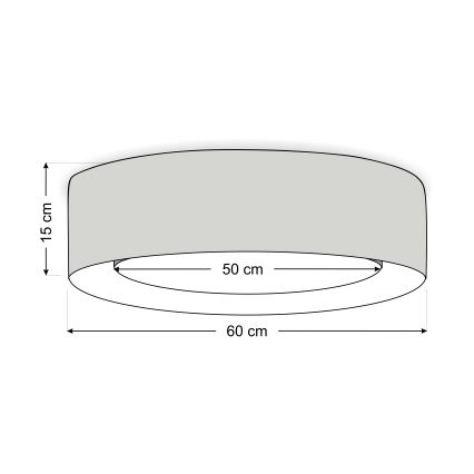 Stropna svetilka PURO 2xE27/40W/230V, premer 60 cm, zelena