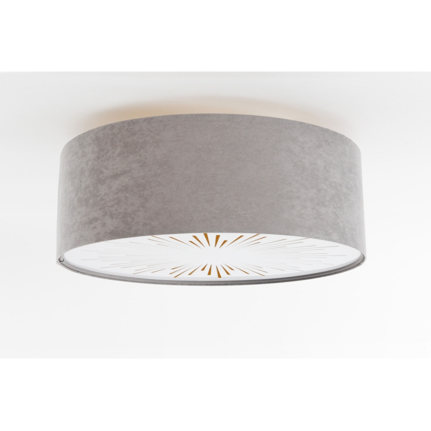 Stropna svetilka RAYS 2xE27/60W/230V pr. 40 cm siva