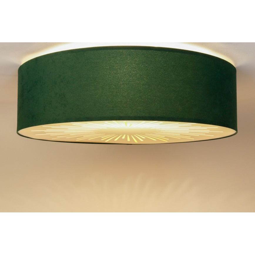 Stropna svetilka RAYS 2xE27/60W/230V pr. 40 cm zelena