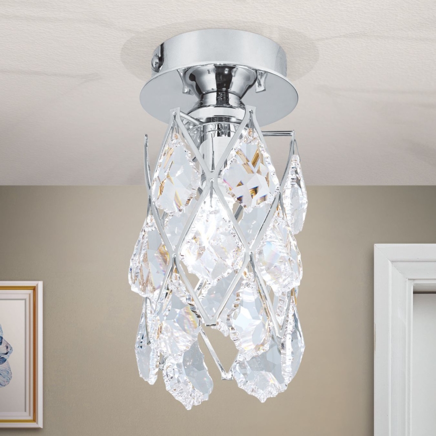 Stropna svetilka RITA 1xG9/40W/230V, Ø 9 cm, sijajni krom