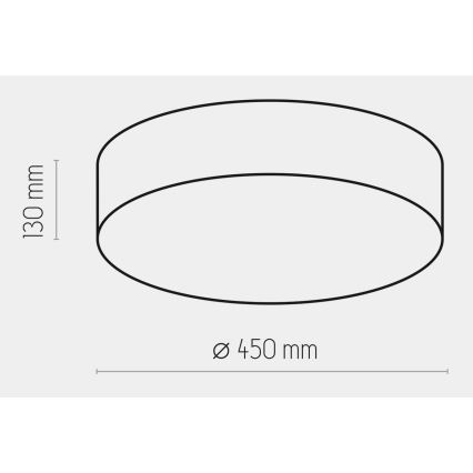 Stropna svetilka RONDO 4xE27/15W/230V pr. 45 cm bela