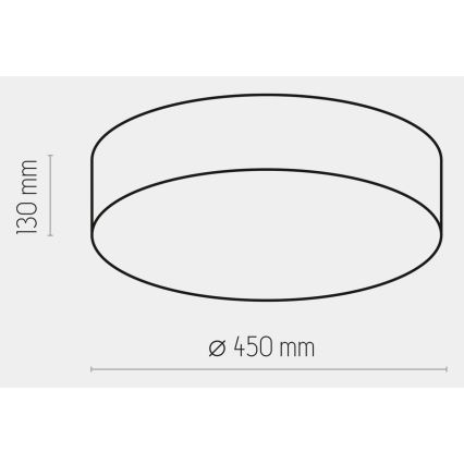 Stropna svetilka RONDO 4xE27/15W/230V pr. 45 cm bež