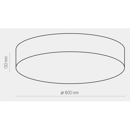 Stropna svetilka RONDO 6xE27/15W/230V pr. 80 cm bela