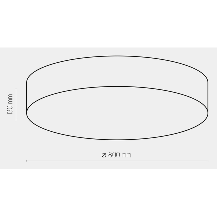 Stropna svetilka RONDO 6xE27/15W/230V pr. 80 cm bela
