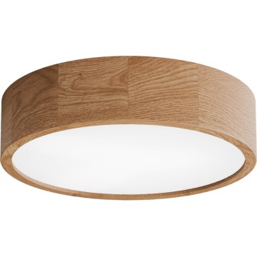 Stropna svetilka s senzorjem CLEO, 3xE27/24W/230V, premer 37,5 cm, hrast
