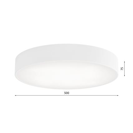 Stropna svetilka s senzorjem CLEO 4xE27/24W/230V pr. 50 cm bela