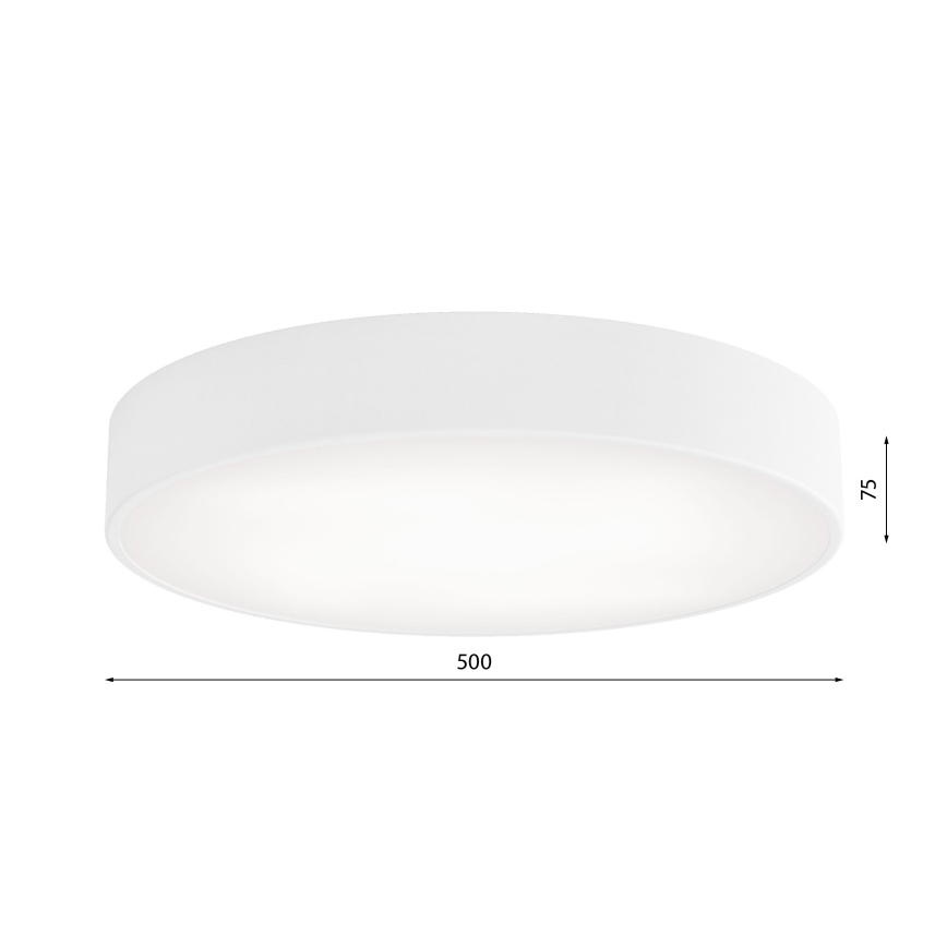Stropna svetilka s senzorjem CLEO 4xE27/24W/230V pr. 50 cm bela