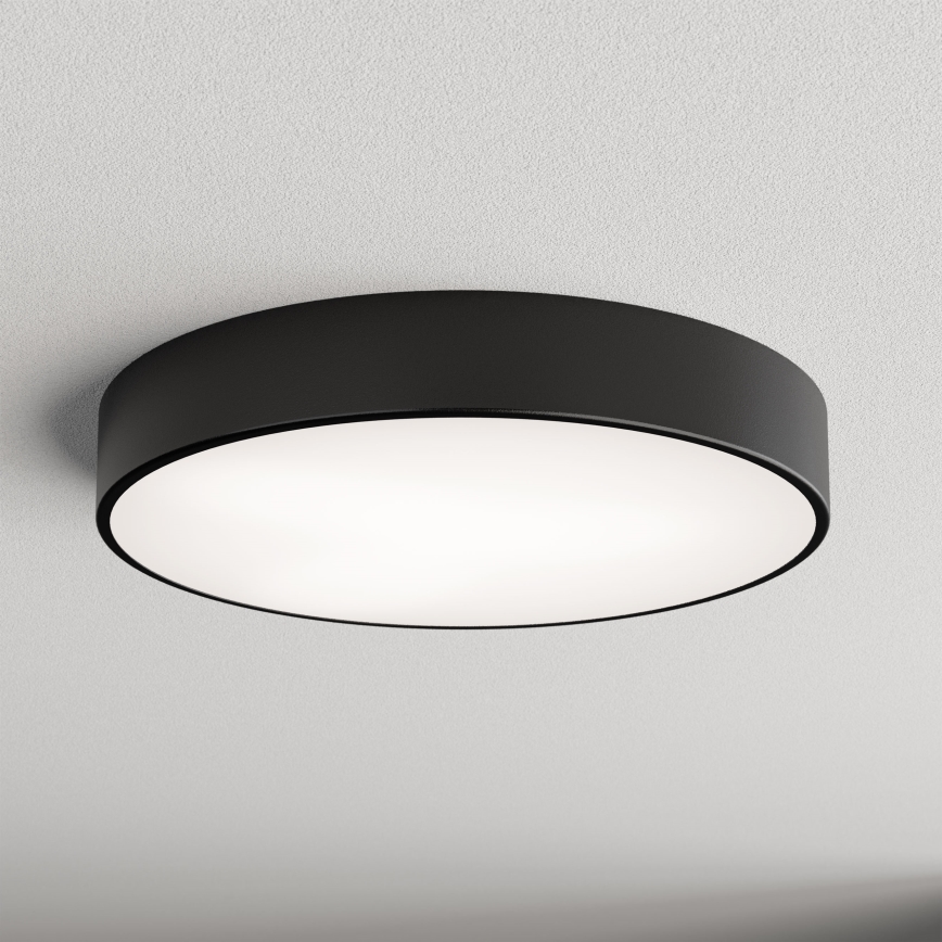 Stropna svetilka s senzorjem CLEO 4xE27/24W/230V pr. 50 cm črna