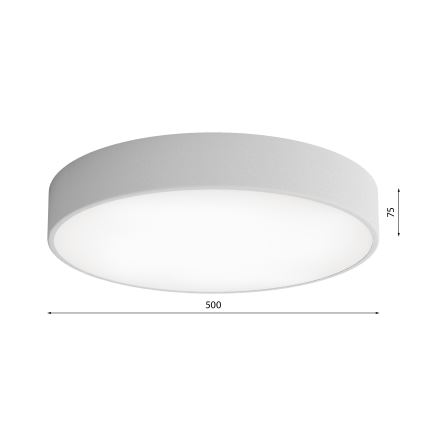 Stropna svetilka s senzorjem CLEO 4xE27/24W/230V pr. 50 cm siva