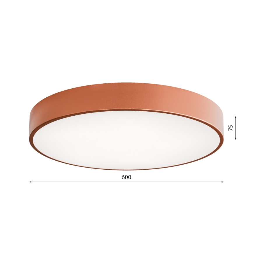 Stropna svetilka s senzorjem CLEO 5xE27/24W/230V pr. 60 cm baker