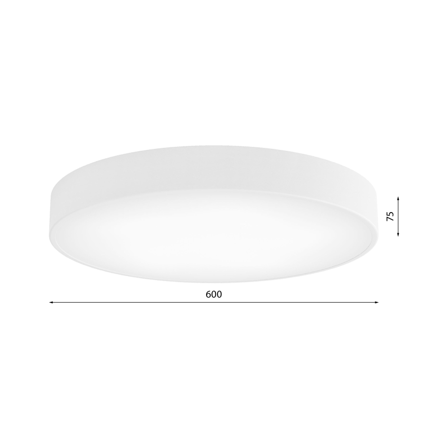 Stropna svetilka s senzorjem CLEO 5xE27/24W/230V pr. 60 cm bela