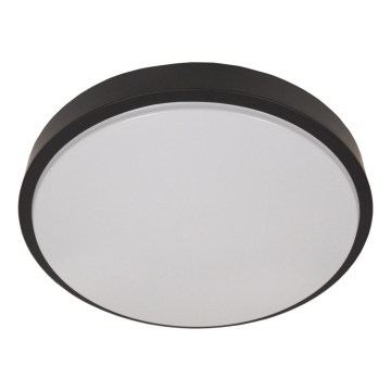Stropna svetilka s senzorjem WILTON 2xE27/60W/230V, premer 33 cm, črna
