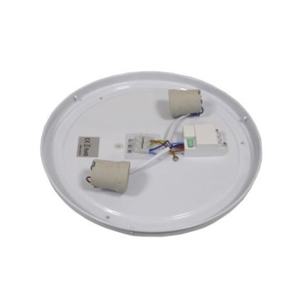 Stropna svetilka s senzorjem WILTON 2xE27/60W/230V Ø 33 cm antracit