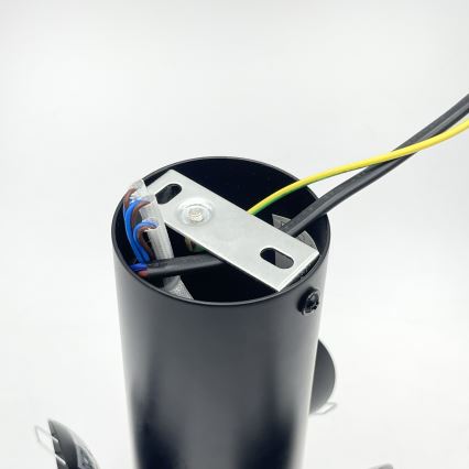 Stropna svetilka SFERIO 3xE14/5W/230V črna/prozorna
