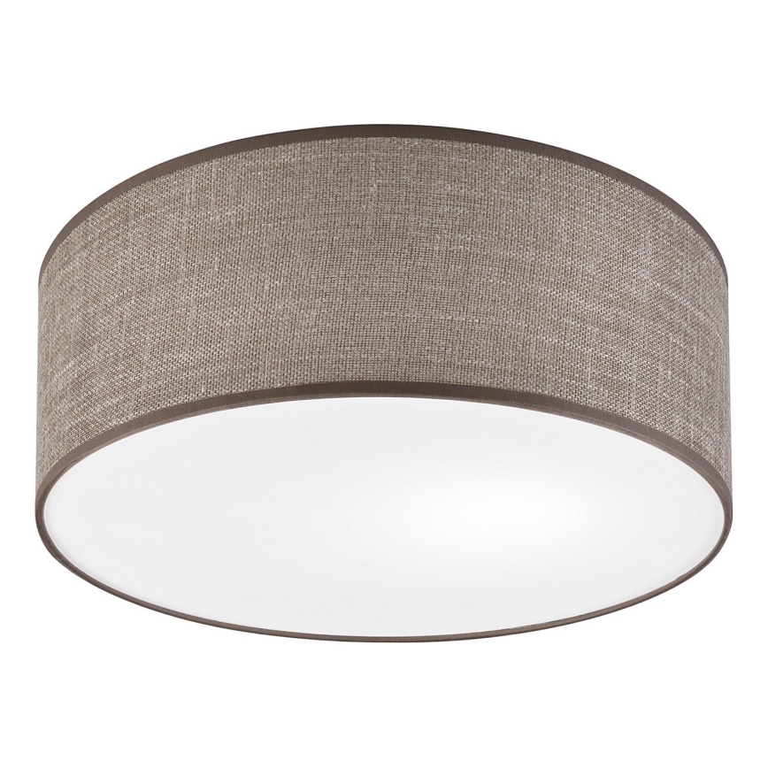 Stropna svetilka SIRJA 1xE27/15W/230V, premer 35 cm, rjava