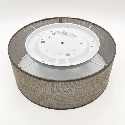 Stropna svetilka SIRJA 1xE27/15W/230V, premer 35 cm, rjava