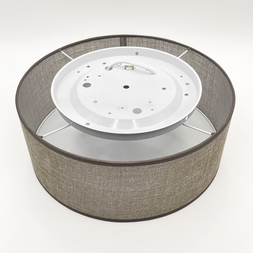 Stropna svetilka SIRJA 1xE27/15W/230V, premer 35 cm, rjava