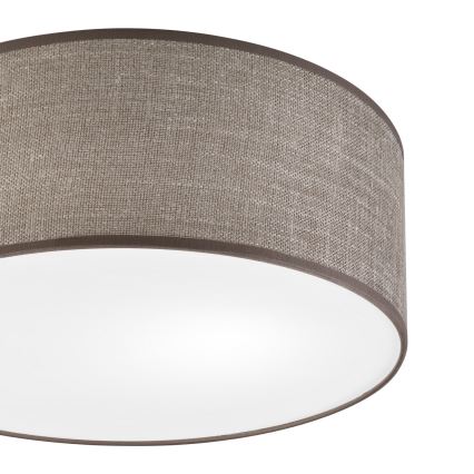 Stropna svetilka SIRJA 1xE27/15W/230V, premer 35 cm, rjava