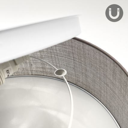 Stropna svetilka SIRJA 1xE27/15W/230V, premer 35 cm, rjava