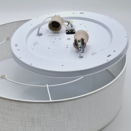 Stropna svetilka SIRJA 2xE27/15W/230V premer 45 cm bela