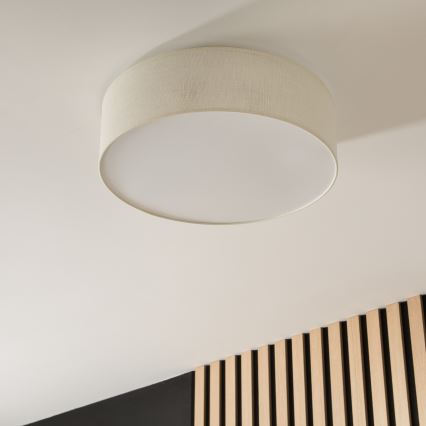 Stropna svetilka SIRJA 2xE27/15W/230V, premer 45 cm, kremna