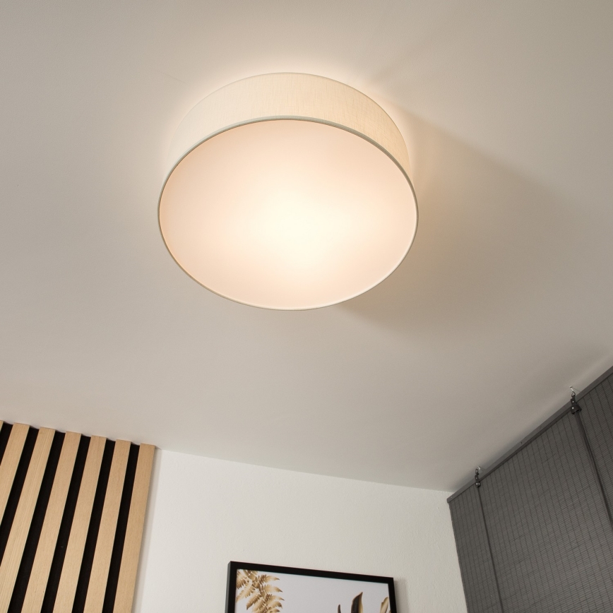 Stropna svetilka SIRJA 2xE27/15W/230V, premer 45 cm, kremna