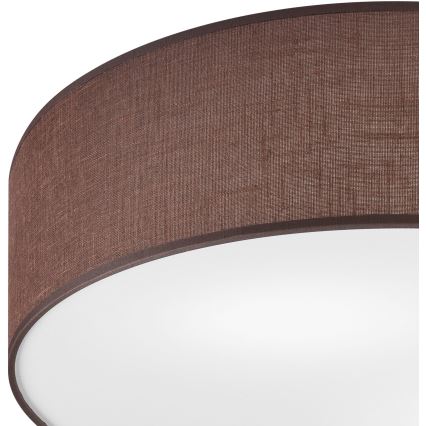Stropna svetilka SIRJA, 2xE27/15W/230V, premer 45 cm, rjava