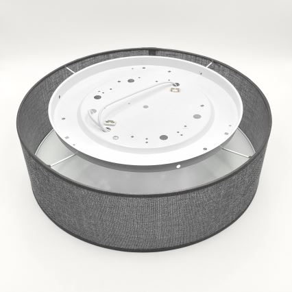 Stropna svetilka SIRJA 2xE27/15W/230V, premer 45 cm, siva