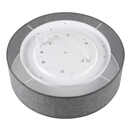 Stropna svetilka SIRJA 2xE27/15W/230V, premer 45 cm, siva