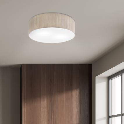 Stropna svetilka SIRJA 2xE27/15W/230V, Ø 45 cm, bež