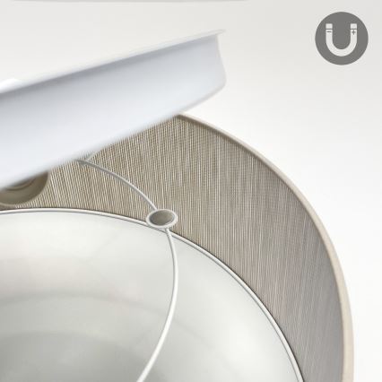 Stropna svetilka SIRJA 2xE27/15W/230V, Ø 45 cm, bež