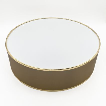 Stropna svetilka SIRJA 2xE27/15W/230V Ø 45 cm rjava/zlata