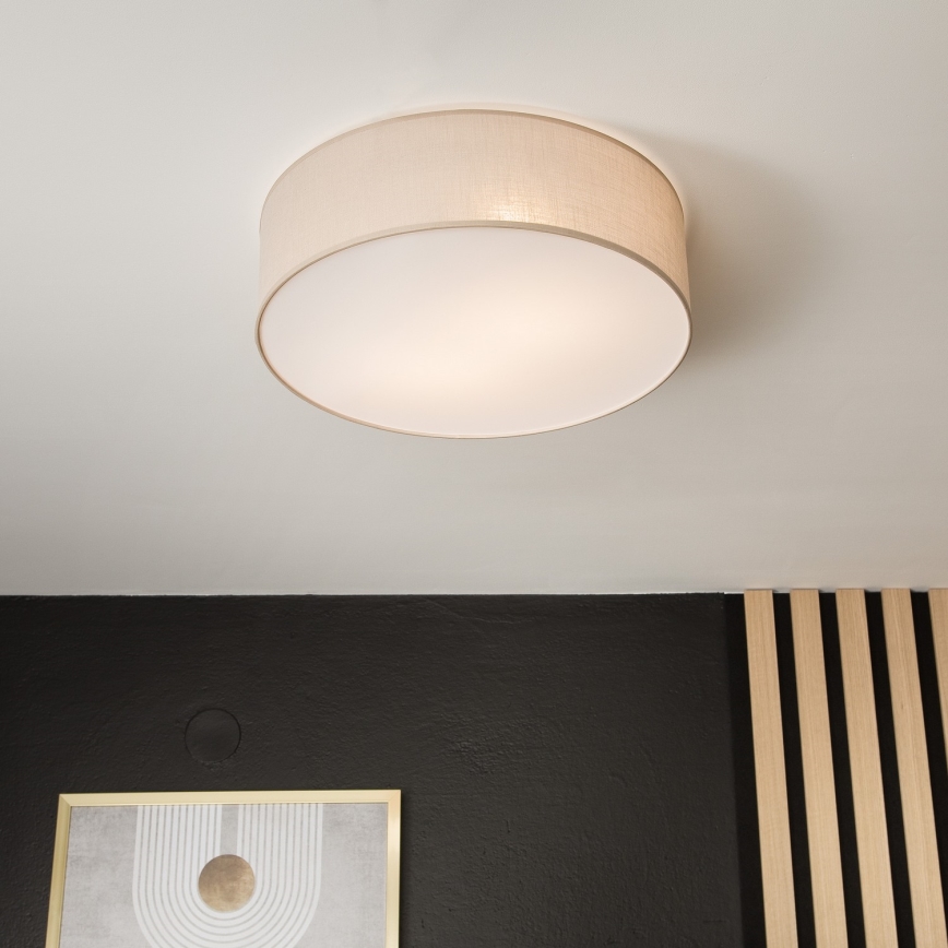 Stropna svetilka SIRJA, 2×E27, 15 W, 230 V, premer 45 cm, bež
