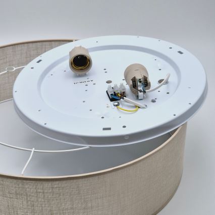 Stropna svetilka SIRJA, 2×E27, 15 W, 230 V, premer 45 cm, bež