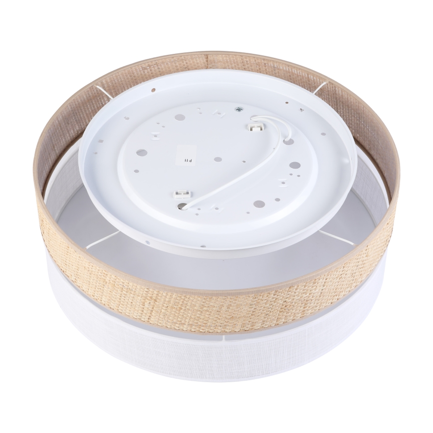 Stropna svetilka SIRJA BOHO, 2xE27/15W/230V, premer 45 cm, bež/bela