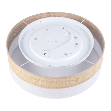 Stropna svetilka SIRJA BOHO 2xE27/15W/230V premer 45 cm bež/bela