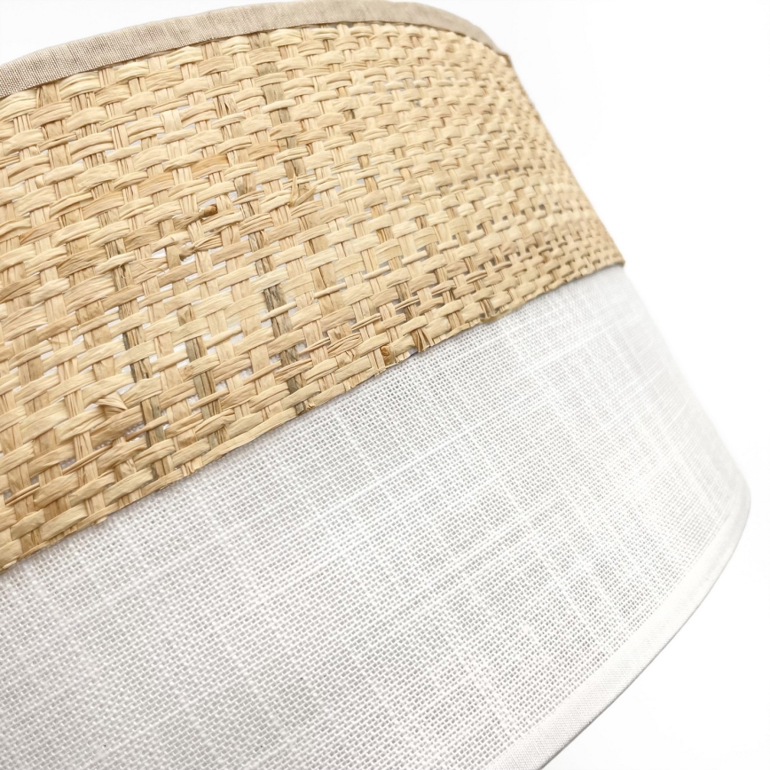 Stropna svetilka SIRJA BOHO 2xE27/15W/230V premer 45 cm bež/bela