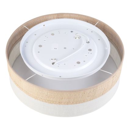 Stropna svetilka SIRJA BOHO 2xE27/15W/230V premer 45 cm bež/krem