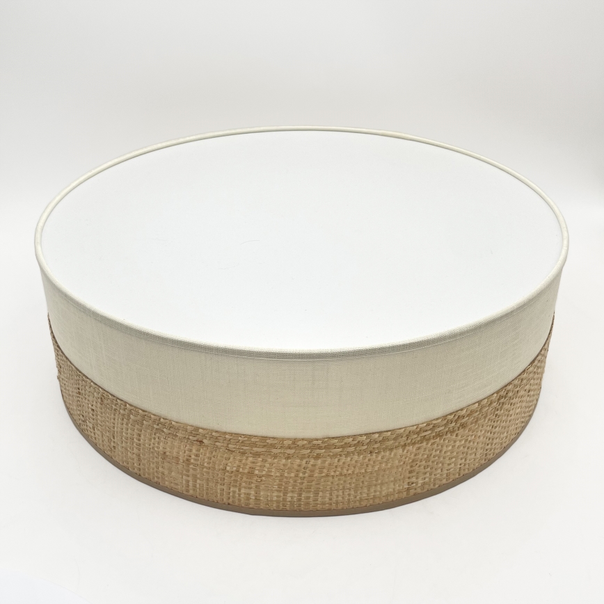 Stropna svetilka SIRJA BOHO 2xE27/15W/230V premer 45 cm bež/krem