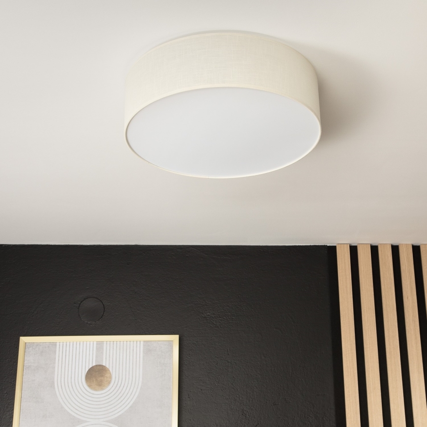Stropna svetilka SIRJA DOUBLE 4xE27/15W/230V pr. 45 cm krem barva