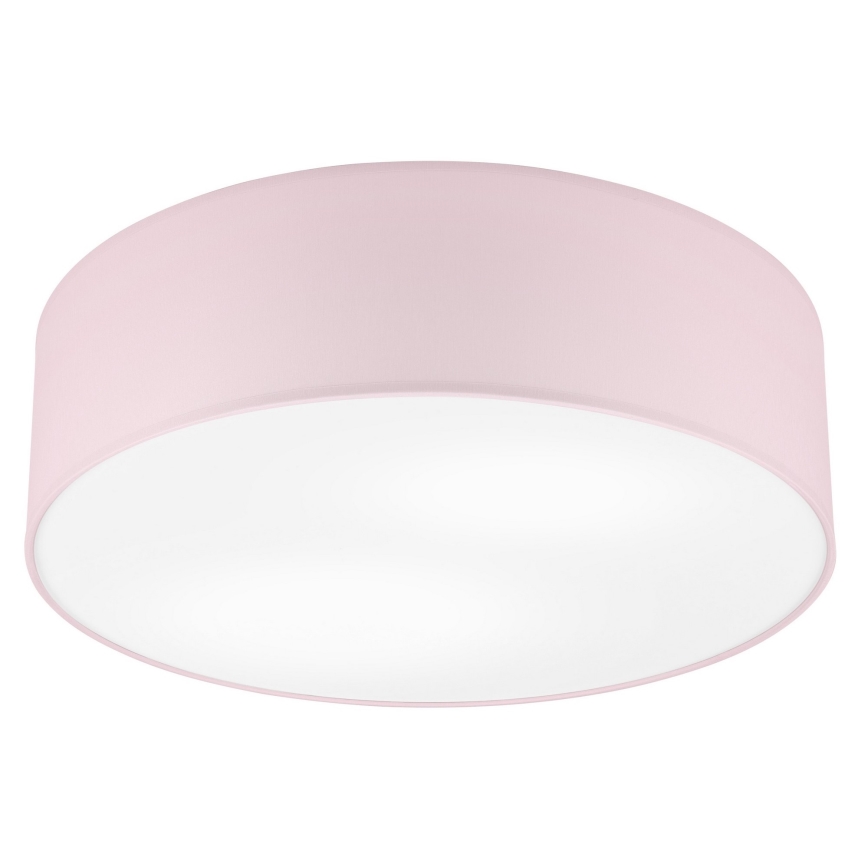 Stropna svetilka SIRJA PASTEL 2xE27/15W/230V, premer 45 cm, rožnata
