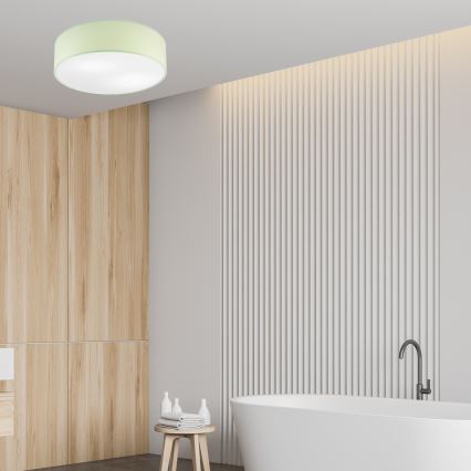 Stropna svetilka SIRJA PASTEL, 2xE27/15W/230V, Ø 45 cm, zelena