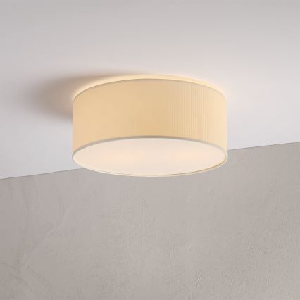 Stropna svetilka SIRJA PLISADO 2xE27/15W/230V Ø 35 cm, kremna