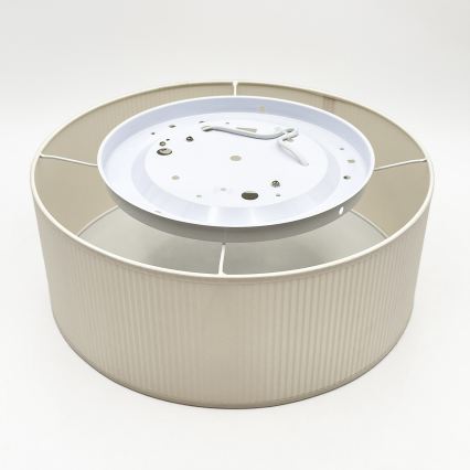 Stropna svetilka SIRJA PLISADO 2xE27/15W/230V Ø 35 cm, kremna