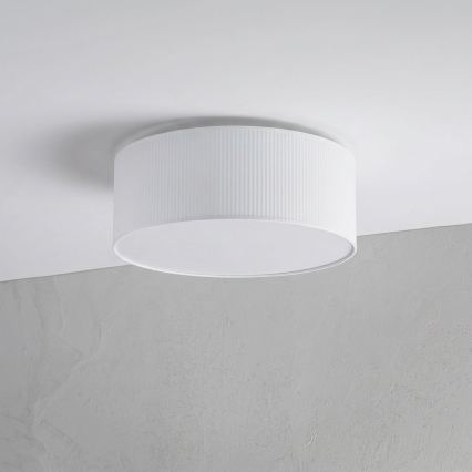 Stropna svetilka SIRJA PLISADO 2×E27/15W/230V, premer 35 cm, bela