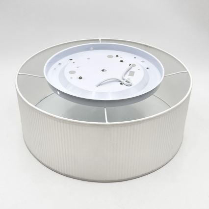 Stropna svetilka SIRJA PLISADO 2×E27/15W/230V, premer 35 cm, bela